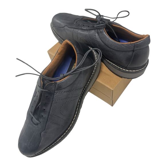 Allen Edmonds Other - Allen Edmonds Voyager Walking Shoe black slate gray Leather Sneakers 10 D
